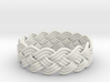 Turk's Head Knot Ring 4 Part X 15 Bight - Size 15. 3d printed 