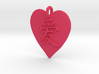 Pendant Heart w/ Love Chinese Character 3d printed 