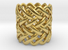 Full knuckle woven ring - Size 9 1/2 3d printed 