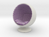 Bubble Chair: Purple & White Gingham (1:24 Scale) 3d printed 
