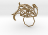 Aster Ring (Large) Size 9 3d printed 