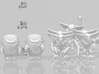 Critters HO scale 20mm miniature models set horror 3d printed 