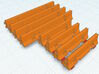 K-rail barrier N-Scale set of 8 3d printed 