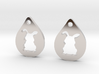 bunny_earrings 3d printed 