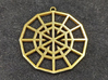 Resurrection Emblem 01 Medallion (Sacred Geometry) 3d printed Polished Brass