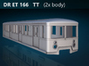 DR ET 166  TT [2x body] 3d printed DR ET 166 TT front view rendering