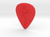 guitar pick_rose 3d printed 