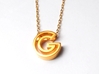 G Letter Pendant (Necklace) 3d printed G Letter Pendant