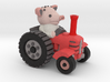 Peter the piglet and his tractor 3d printed 
