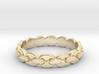 Coffee bean chain ring all sizes, multisize 3d printed 