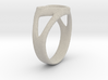 Silvia Heart ring 3d printed 