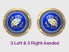 Celestial Owls - Round Power Shields (L&R) 3d printed 