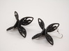 Geometric Butterfly Earrings 3d printed 