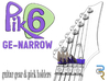 Pik6 GE-Narrow Guitar Pick Holder 3d printed Pik6 GE-Narrow