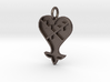 Kingdom Hearts Heartless Emblem Pendant 3d printed 
