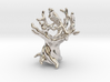 Tree pendant with secret heart in branches 3d printed 