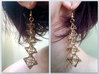 Merkaba Chain Earring / Ornament 3d printed 