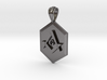 Masonic Diamond Shaped Pendant 3d printed This is not polished. It comes in a matte finished. This can be polished in your local area.