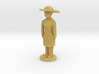 Lady with green floppy hat 3d printed 