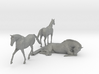 HO Scale Horses 3 3d printed This is a render not a picture