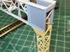 O-scale 1/48 Cleveland CUT catenary upright 3d printed example part in yellow