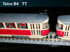 Tatra B4 TT [body] 3d printed Finished model of Tatra B4 in TT scale