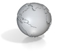 Globe, Hollow, One Inch Diameter 3d printed 