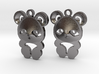 baby panda earrings 3d printed 