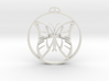 Wilhelminapolder, Zeeland Crop Circle Pendant 3d printed 