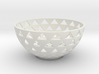 triangles bowl 3d printed 