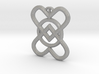 2 Hearts 1 Ring Pendant C 3d printed 