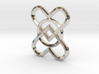 2 Hearts 1 Ring Pendant 3d printed 