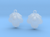 Seashell Earrings 3d printed 