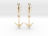 Arrow II - Drop Earrings 3d printed 