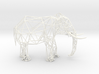 Wire Elephant 3d printed 