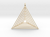 Nested Triangles Pendant 3d printed 