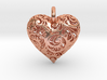 Filigree Heart Pendant 3d printed 