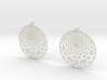 Grid Reluctant Earrings 3d printed 