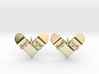 Skateboard II (heart shaped) - Drop Earrings 3d printed 