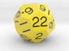 d22 Arcahedron (Golden Yellow) 3d printed 
