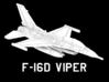 9cm F-16D Viper (Drop Tanks, Gear Up) 3d printed 