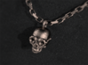 Steampunk Skull Pendant 3d printed 