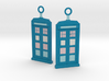 TARDIS Pride Earrings 3d printed Transgender 