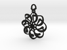 Twisted earring... or pendant 3d printed 