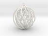 Suspended Icosahedron Ornament 3d printed 