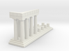 1:150 Parthenon East Facade Sectioned cut 3d printed 