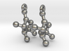 Earrings (Pair)- Molecule- Fructose 3d printed 