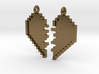 Pixel Heart Friendship Pendant 3d printed 