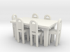 Table And Chairs OO Scale 3d printed 