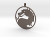 Mortal Kombat Logo - Necklace 3d printed 